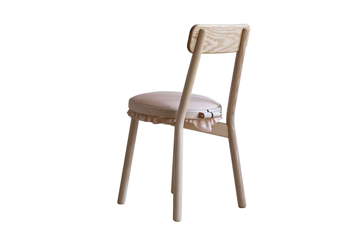 Canvas Wooden Chair by Stoft