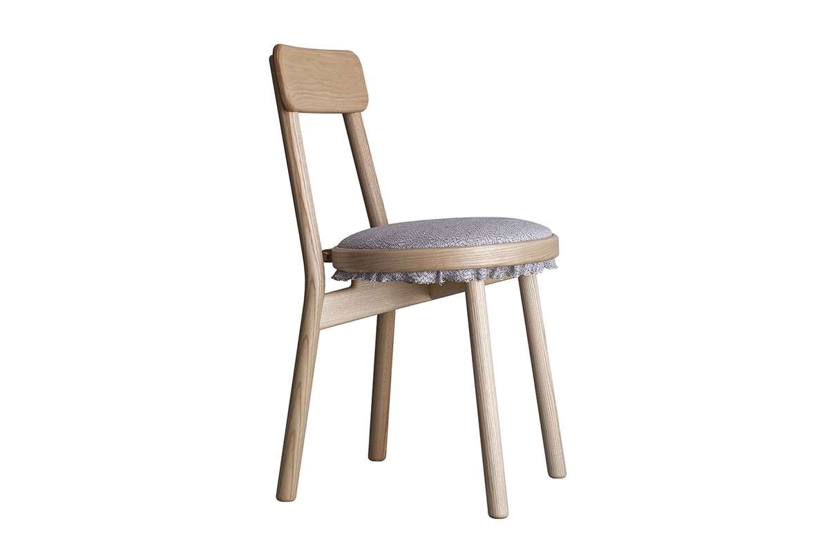 Canvas Wooden Chair by Stoft