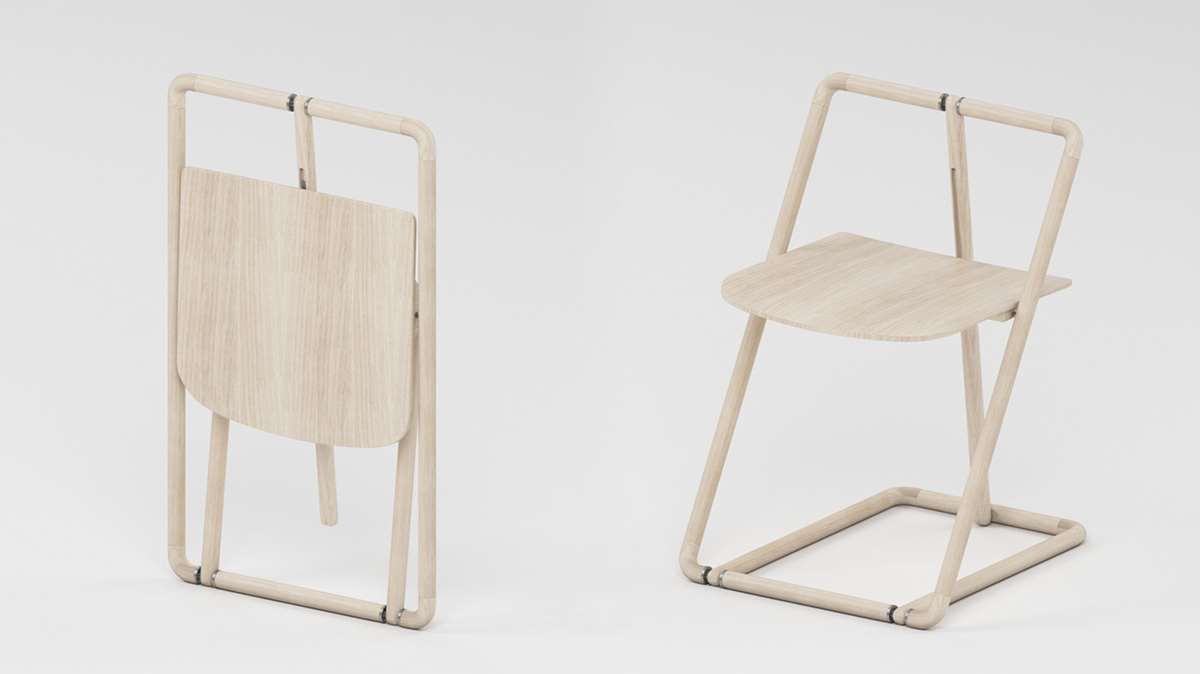 Compact Folding Chair Flipp by Mhd Al Sidawi