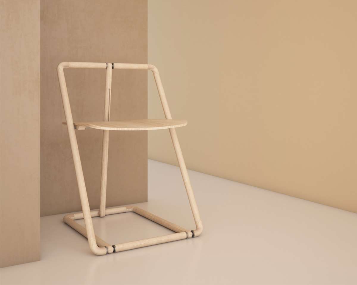 Compact Folding Chair Flipp by Mhd Al Sidawi