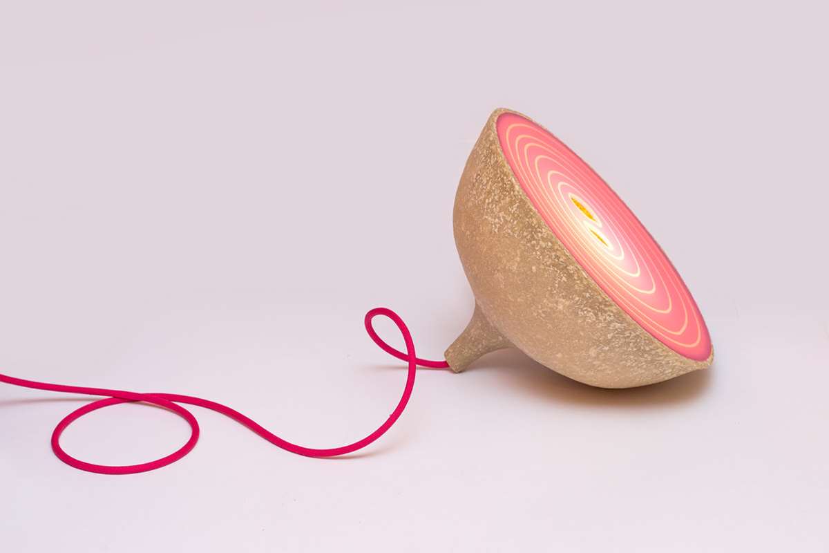 Intimity Recycled Paper Lamp by Lenka Bollová