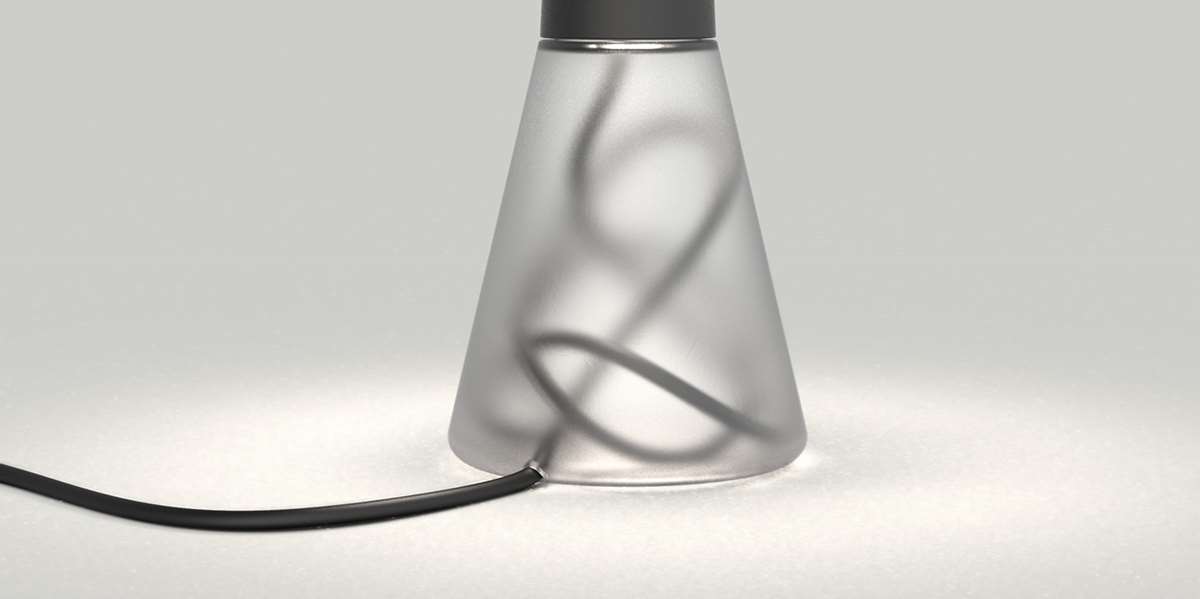 Erlenmeyer Glass Table Lamp by Nate McCracken and Damein Williams