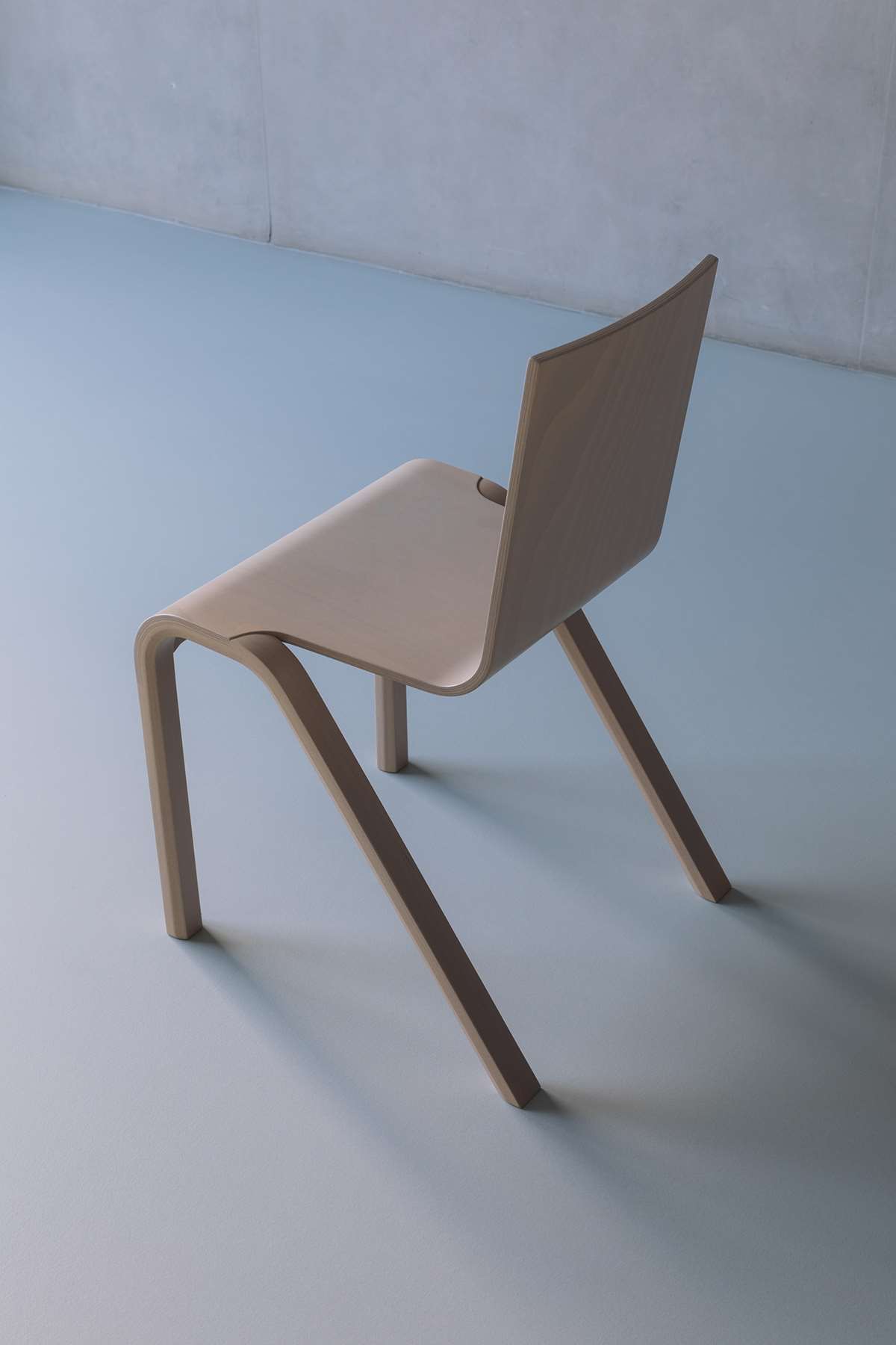 Tilt Plywood Chair by Daniel Lakos