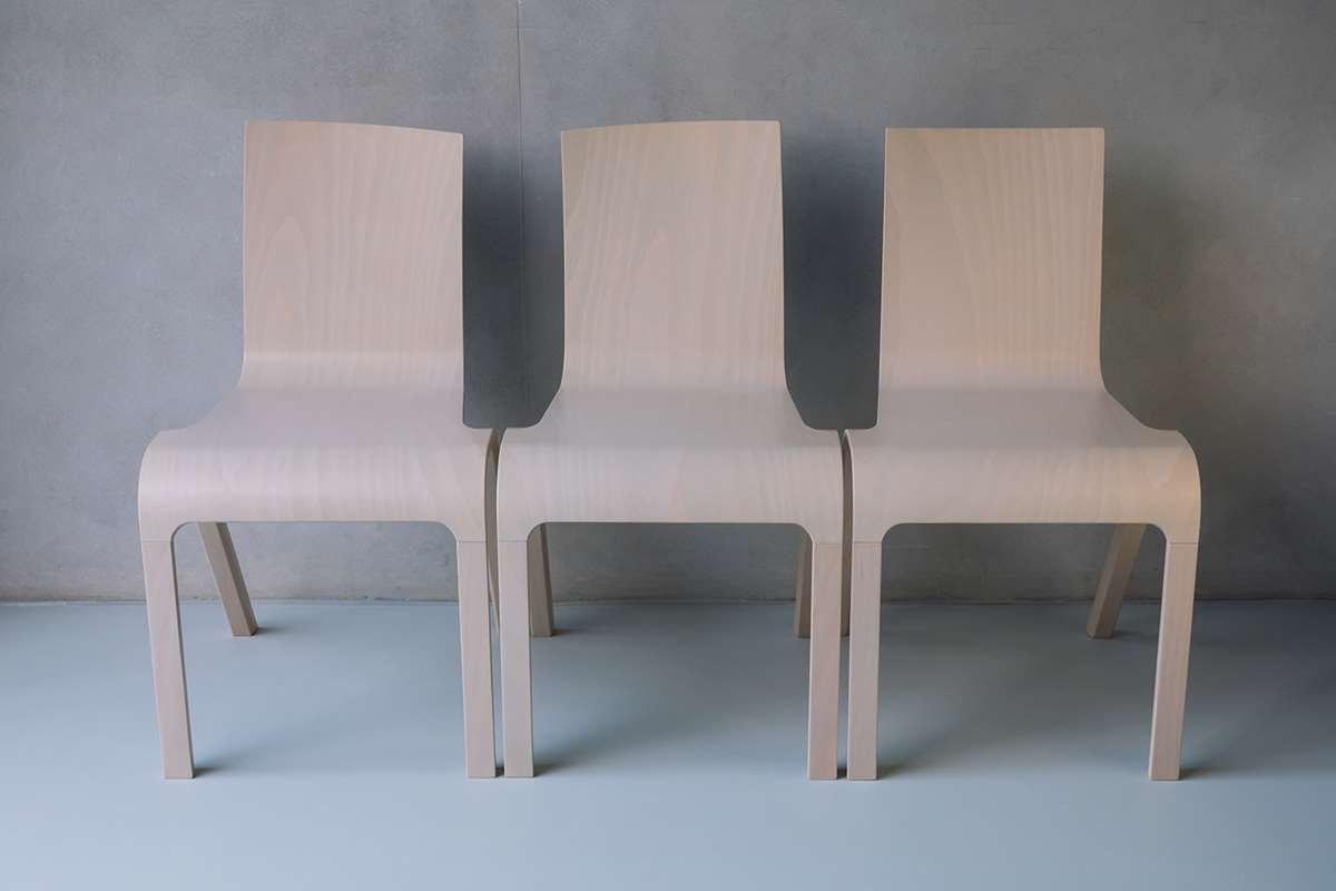 Tilt Plywood Chair by Daniel Lakos