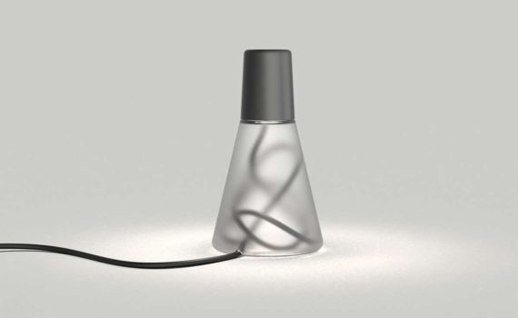 Erlenmeyer Glass Table Lamp by Nate McCracken and Damein Williams