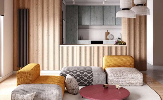 Knitted Flat Apartment Interiors by ZROBYM Architects