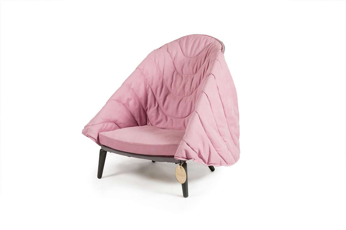 Cole Armchair with Quilted Blanket by Kseniya Alferova