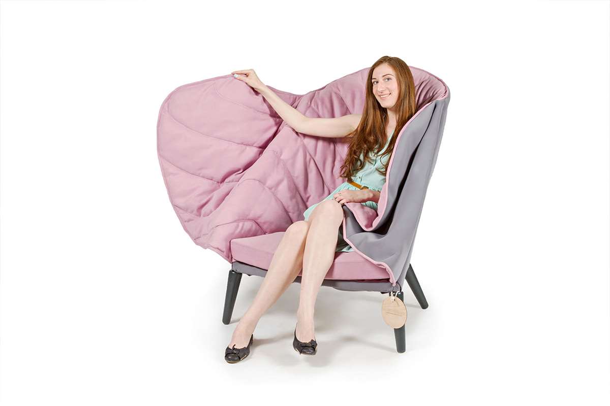 Cole Armchair with Quilted Blanket by Kseniya Alferova