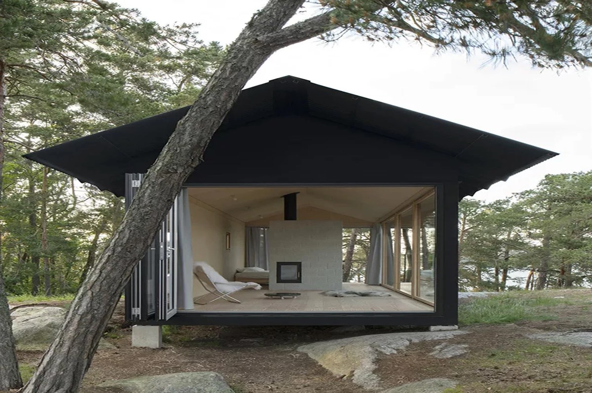 A House - A Minimalist Nordic Cabin by Studio Nāv