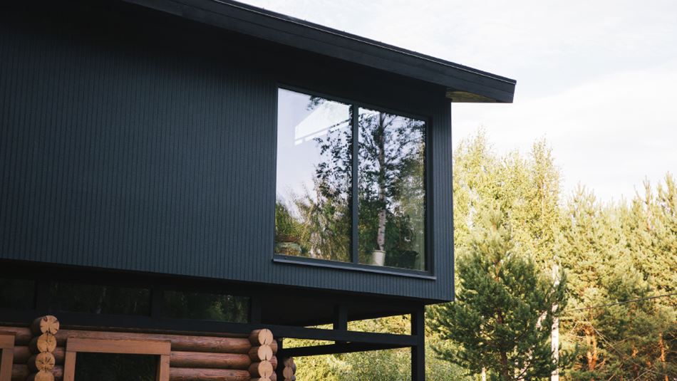 K4 Cabin - A Family Den Made of Recycled Wooden Logs