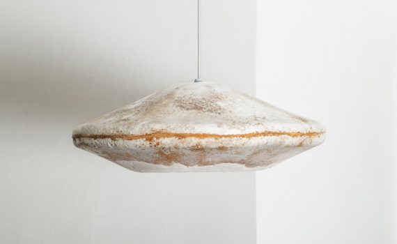 Pendant Lampshade Made from Mushroom Mycelium