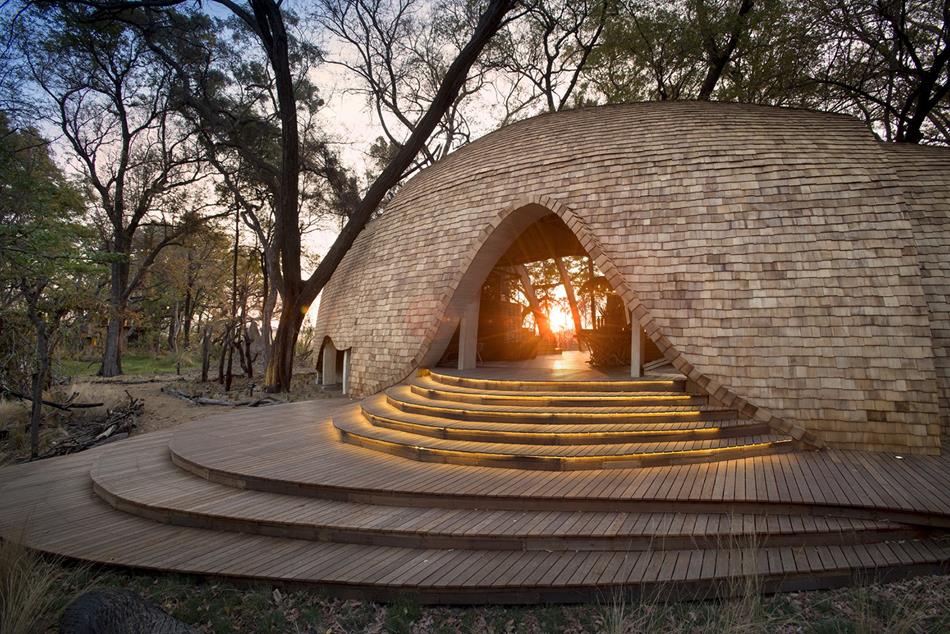 Sandibe Okavango Safari Lodge by Nicholas Plewman Architects and Michaelis Boyd Associates