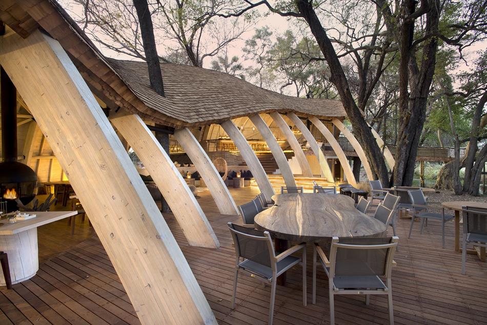 Sandibe Okavango Safari Lodge by Nicholas Plewman Architects and Michaelis Boyd Associates