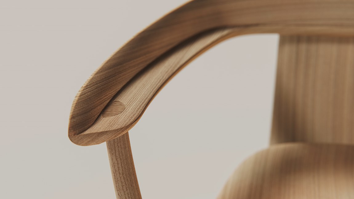 Loop Ash Wood Chair by Annabella Hevesi