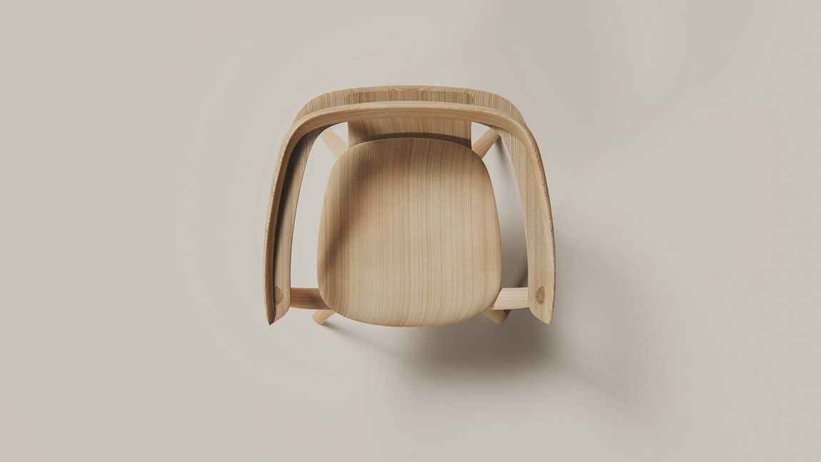 Loop Ash Wood Chair by Annabella Hevesi