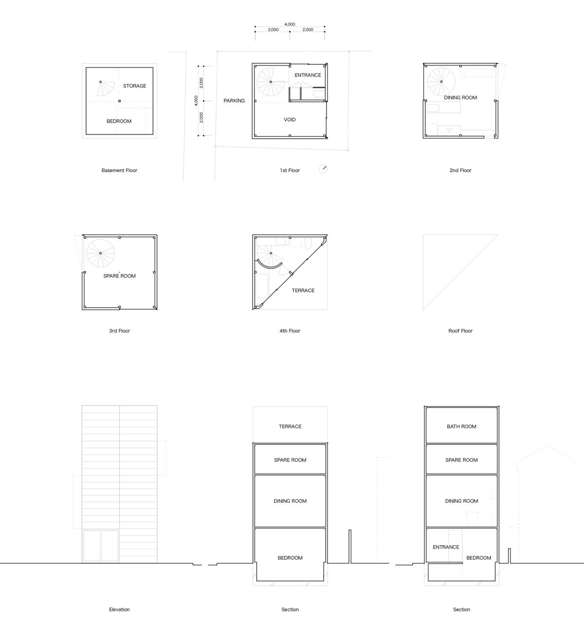 A Small House in Tokyo by Unemori Architects