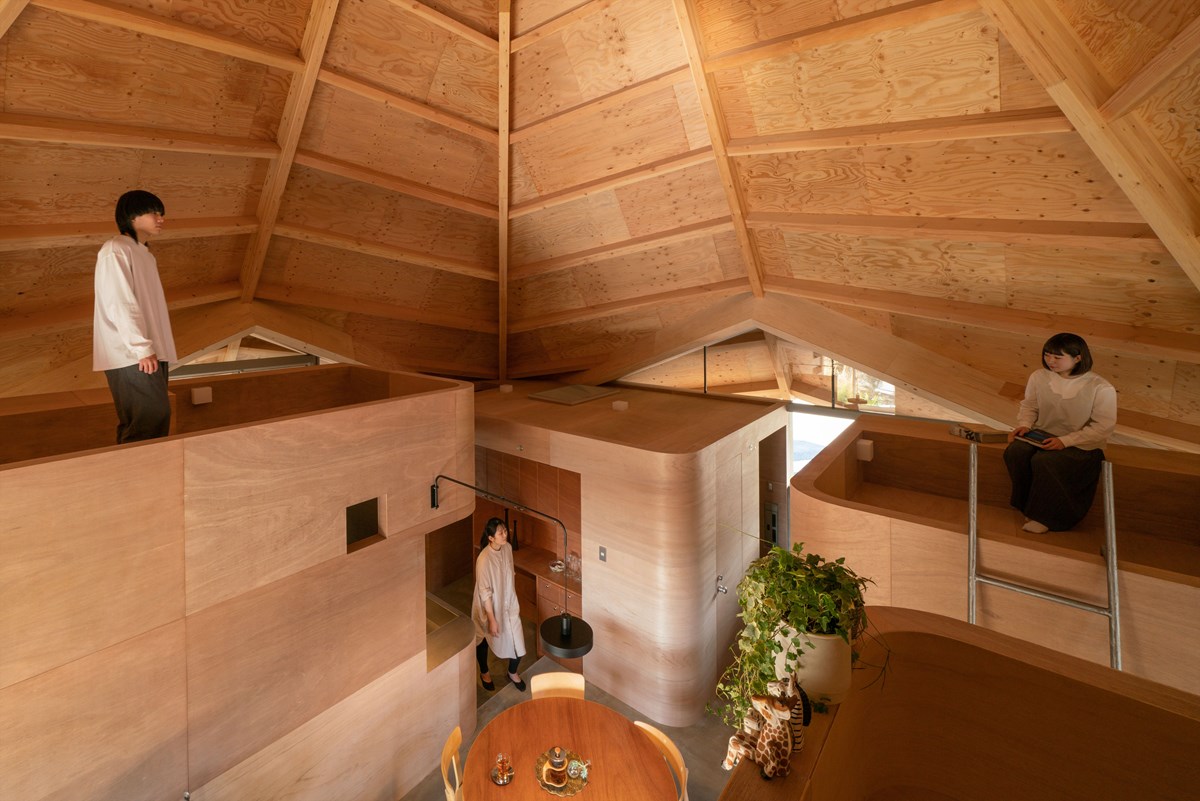 Spiderweb-Inspired Octagonal Home in Japan by UID Architects