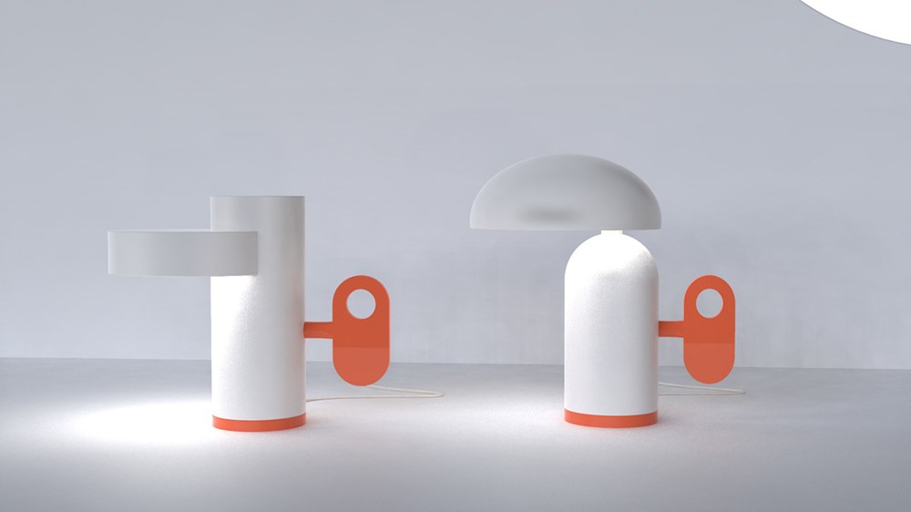 Warble Table Lamp by Jielin Chen