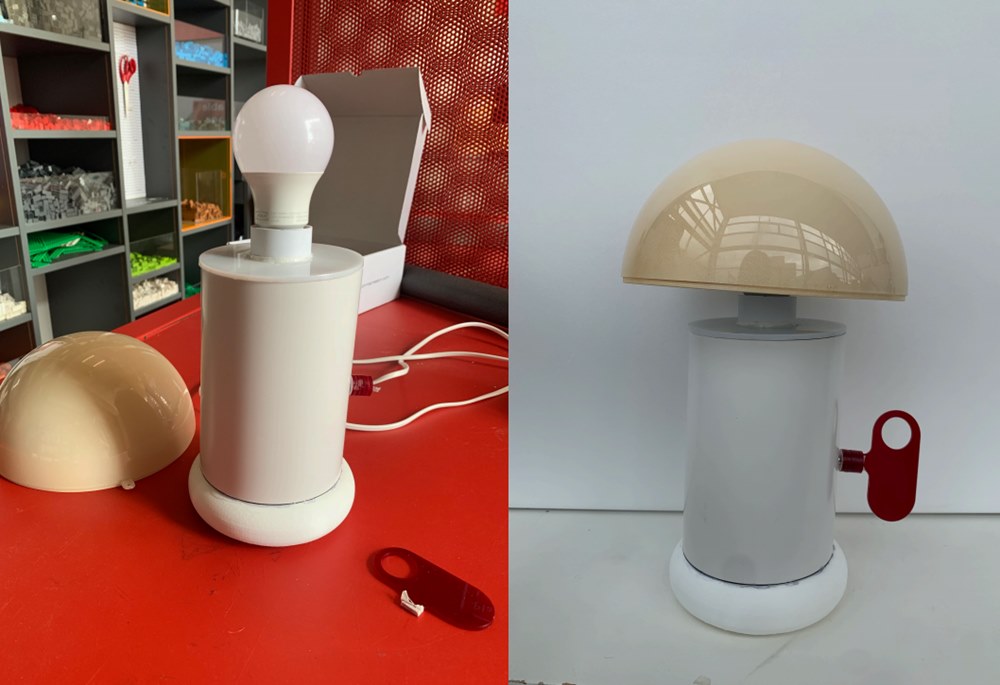 Warble Table Lamp by Jielin Chen