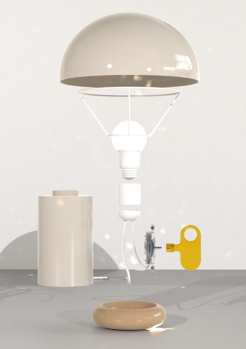 Warble Table Lamp by Jielin Chen