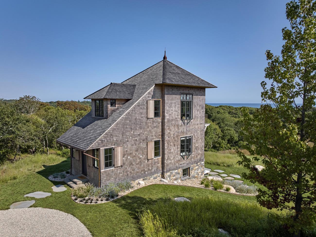 A Stunning Tower House with Ocean Views: Pointer Perch by Haver Skolnick Architects